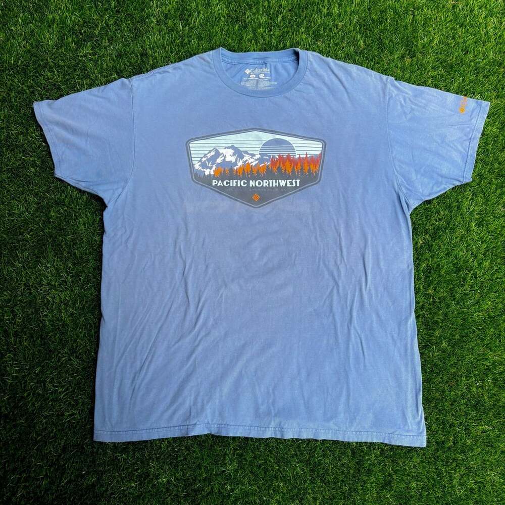 Columbia Sportwear Company Pacific Northwest T-Shirt Size XL Blue